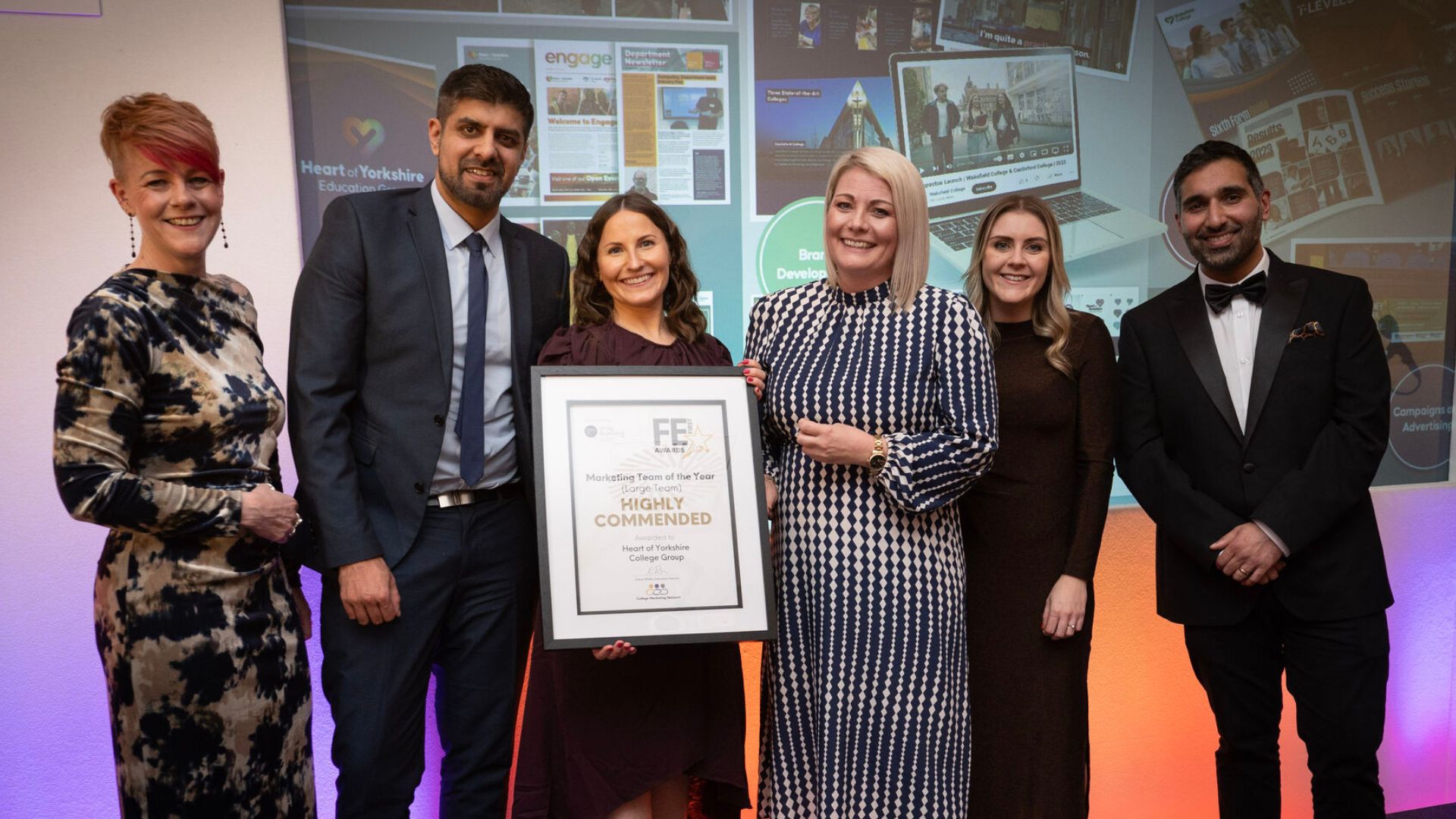 College Marketing team at the College Marketing Awards