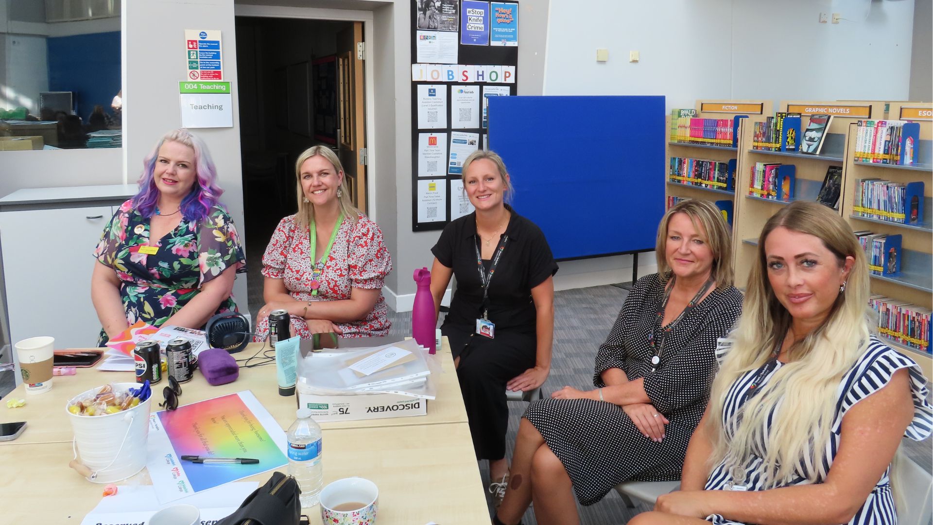 Photo of Inclusion staff at Castleford College. 