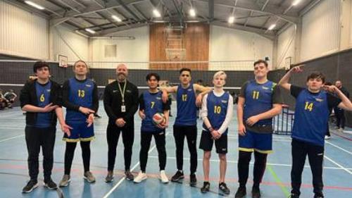 College volleyball team 
