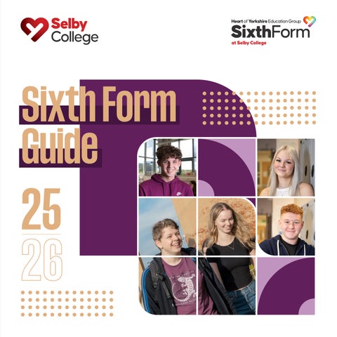 Selby College Sixth Form Guide publication cover