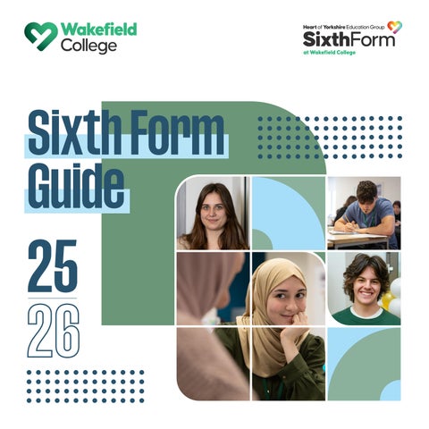 Wakefield College Sixth Form Guide publication cover