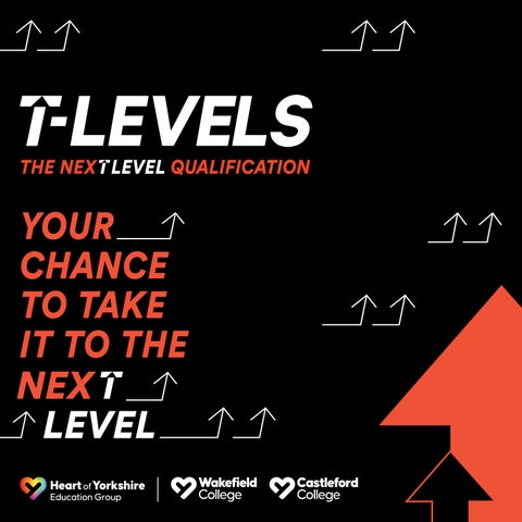 T Levels Wakefield College & Castleford College publication cover