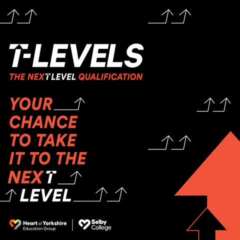 T Levels Selby College publication cover