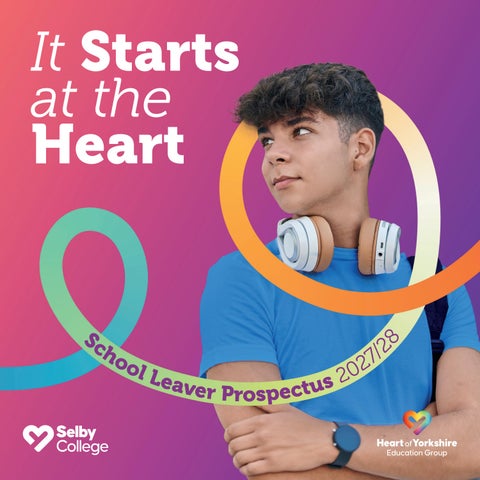 Selby College - School Leaver Prospectus 2027/28 publication cover