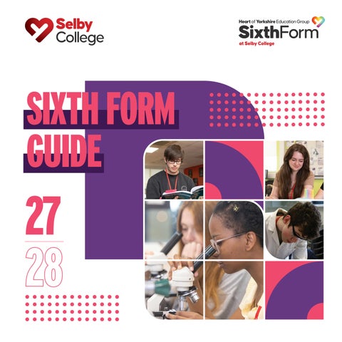 Selby College Sixth Form Guide 2027-28 publication cover