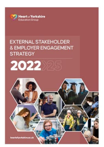 External Stakeholder & Employer Engagement Strategy 2022-25 publication cover