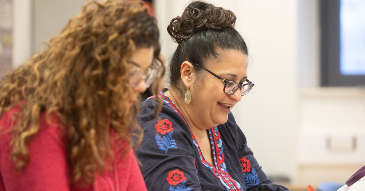 Adult learners in Maths class
